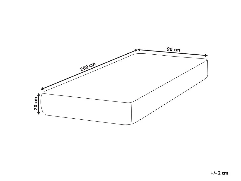 Latex Pocket Spring Mattress SPRINGY Firm 90 x 200 cm (EU Single)