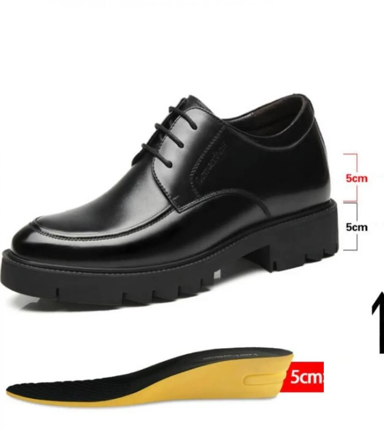 Le scarpe eleganti da uomo rendono le scarpe eleganti da uomo più alte Scarpe eleganti da uomo Suole spesse 8 cm