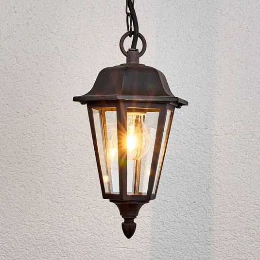 Lindby lampada a sospensione da esterno Lamina, Ø 18 cm, lanterna, E27