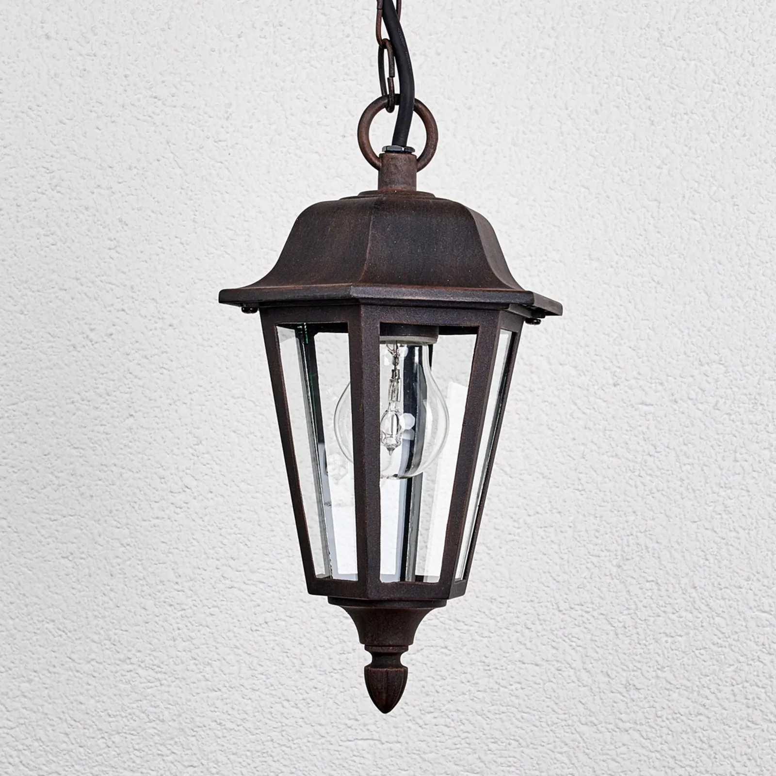 Lindby lampada a sospensione da esterno Lamina, Ø 18 cm, lanterna, E27
