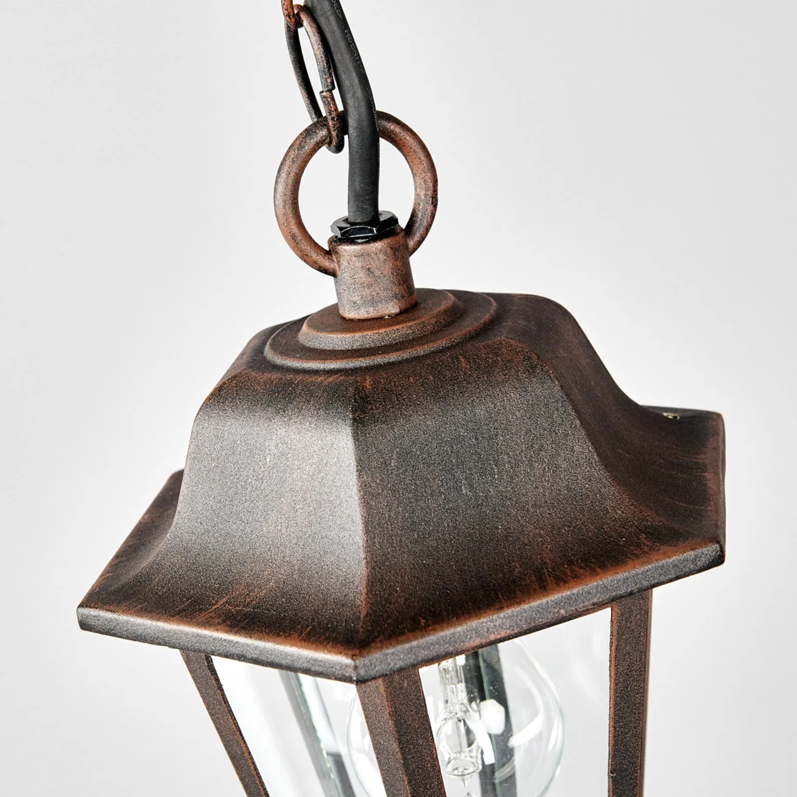 Lindby lampada a sospensione da esterno Lamina, Ø 18 cm, lanterna, E27