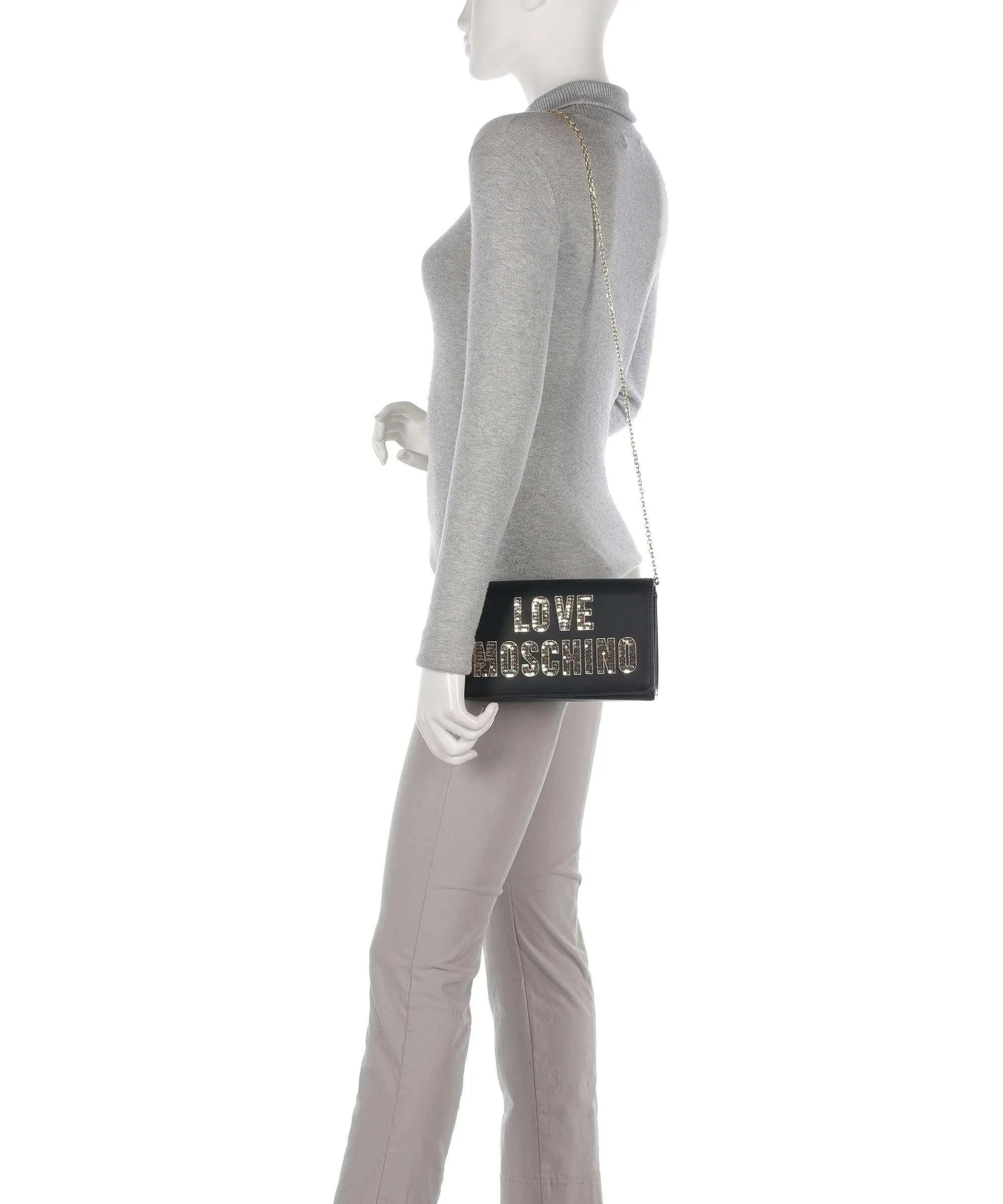  Love Moschino Smart Daily Borsa a tracolla pelle sintetica nero  