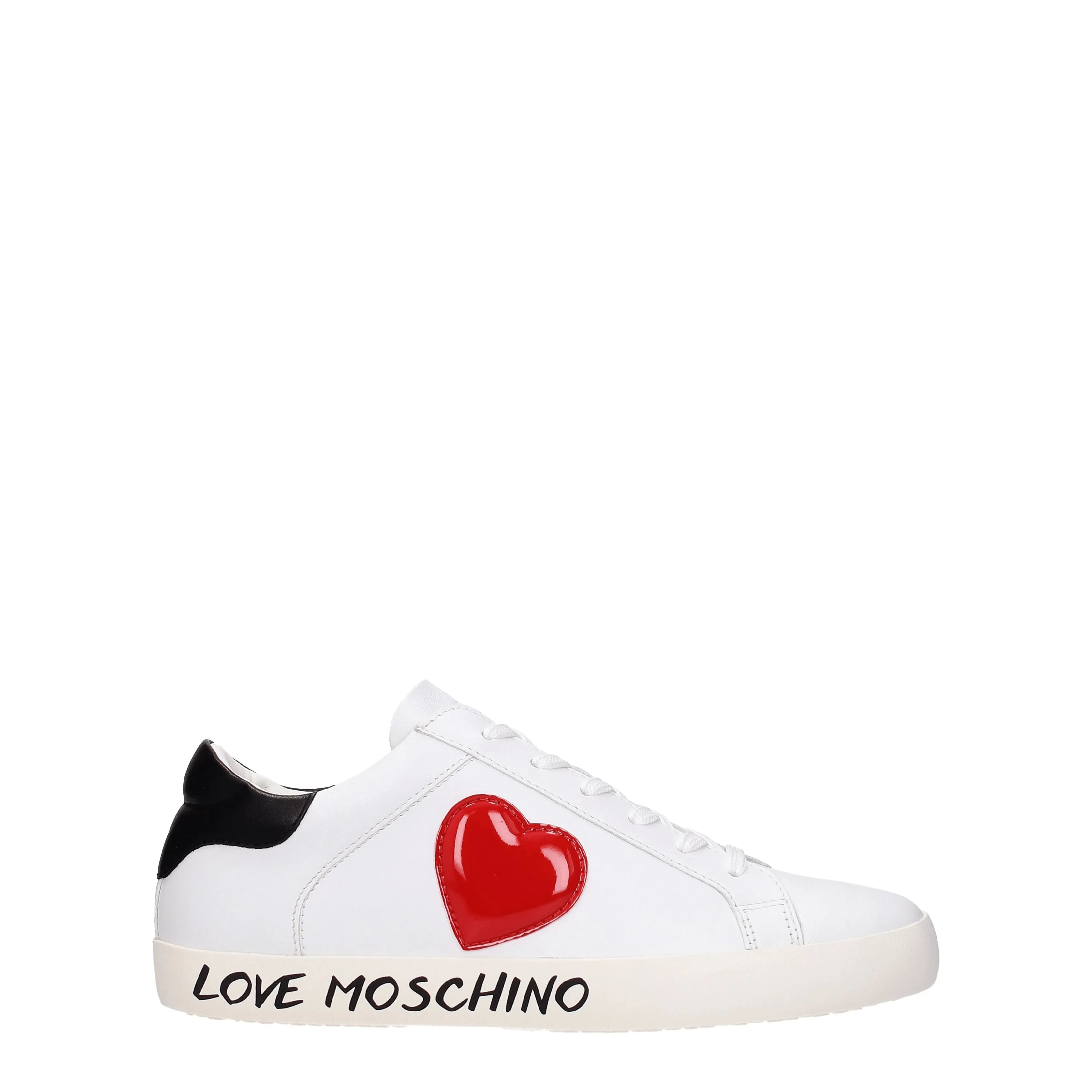 Love Moschino Sneakers Donna Pelle Bianco/Nero