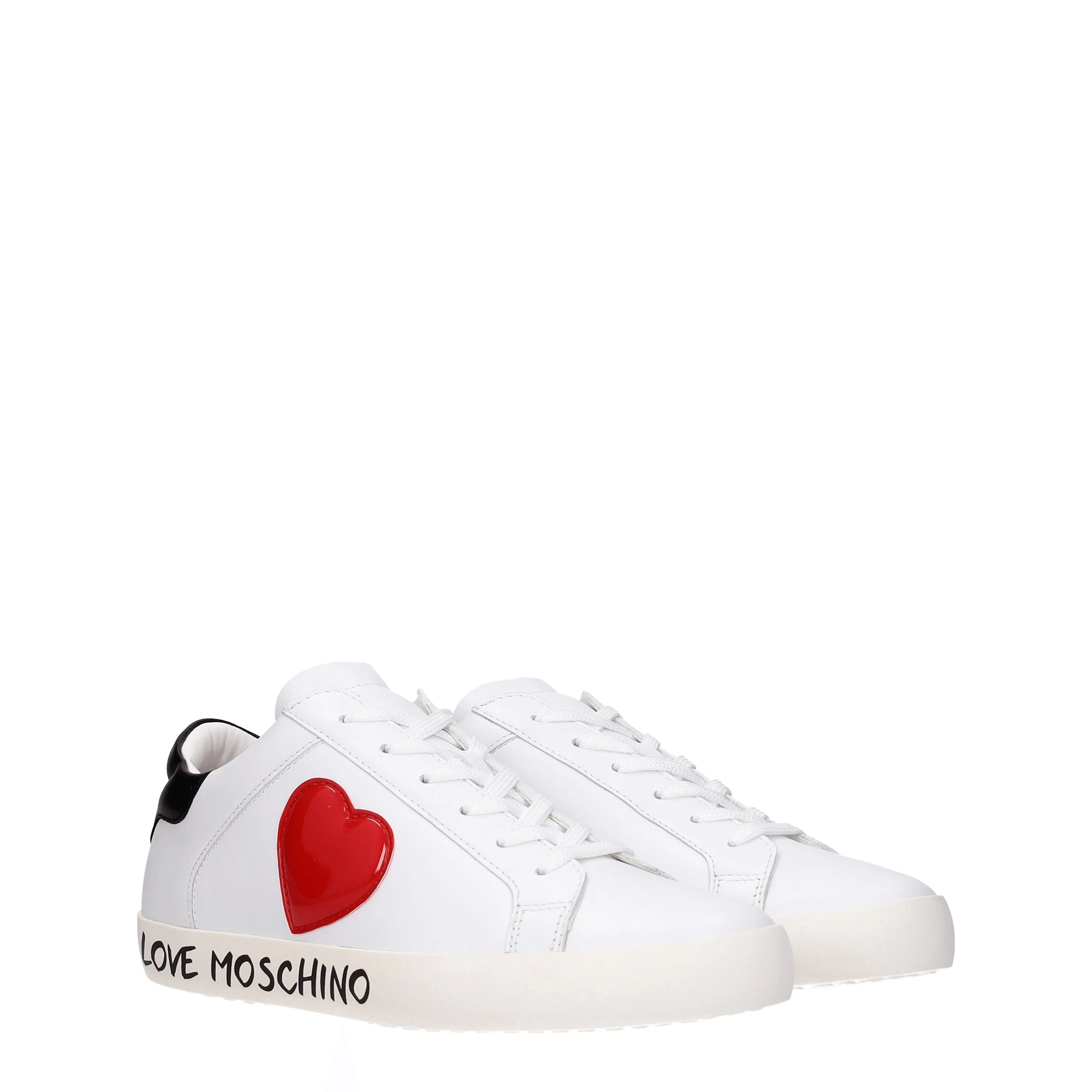 Love Moschino Sneakers Donna Pelle Bianco/Nero