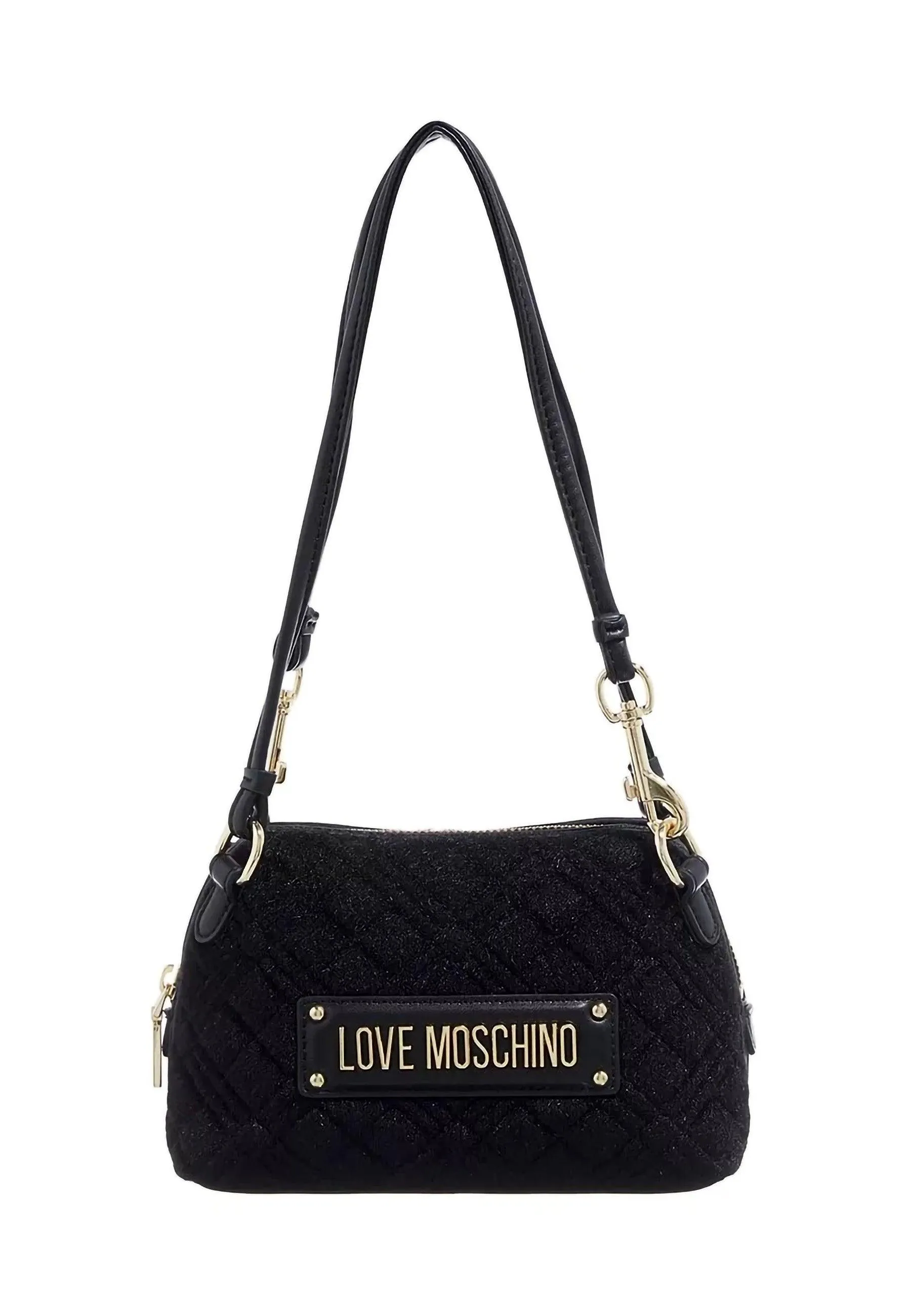 LOVE MOSCHINO Tracolla Crossbody Tweed Nero JC4064PP1HLB100A
