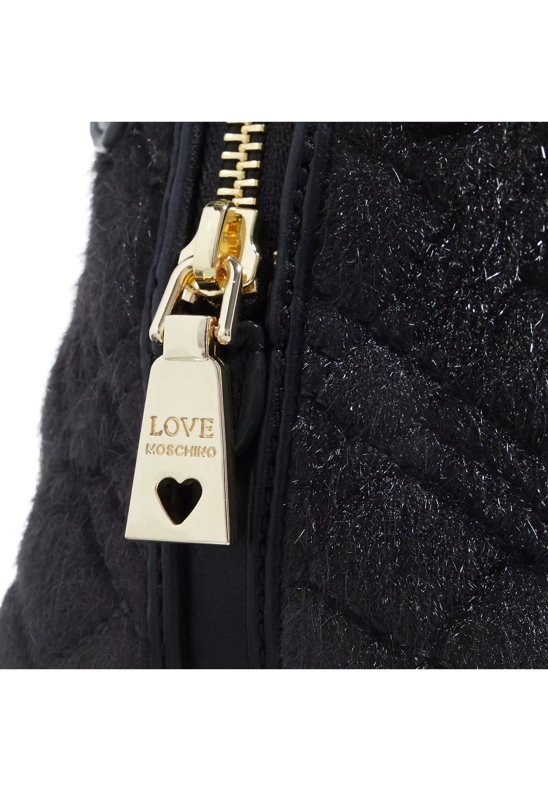 LOVE MOSCHINO Tracolla Crossbody Tweed Nero JC4064PP1HLB100A