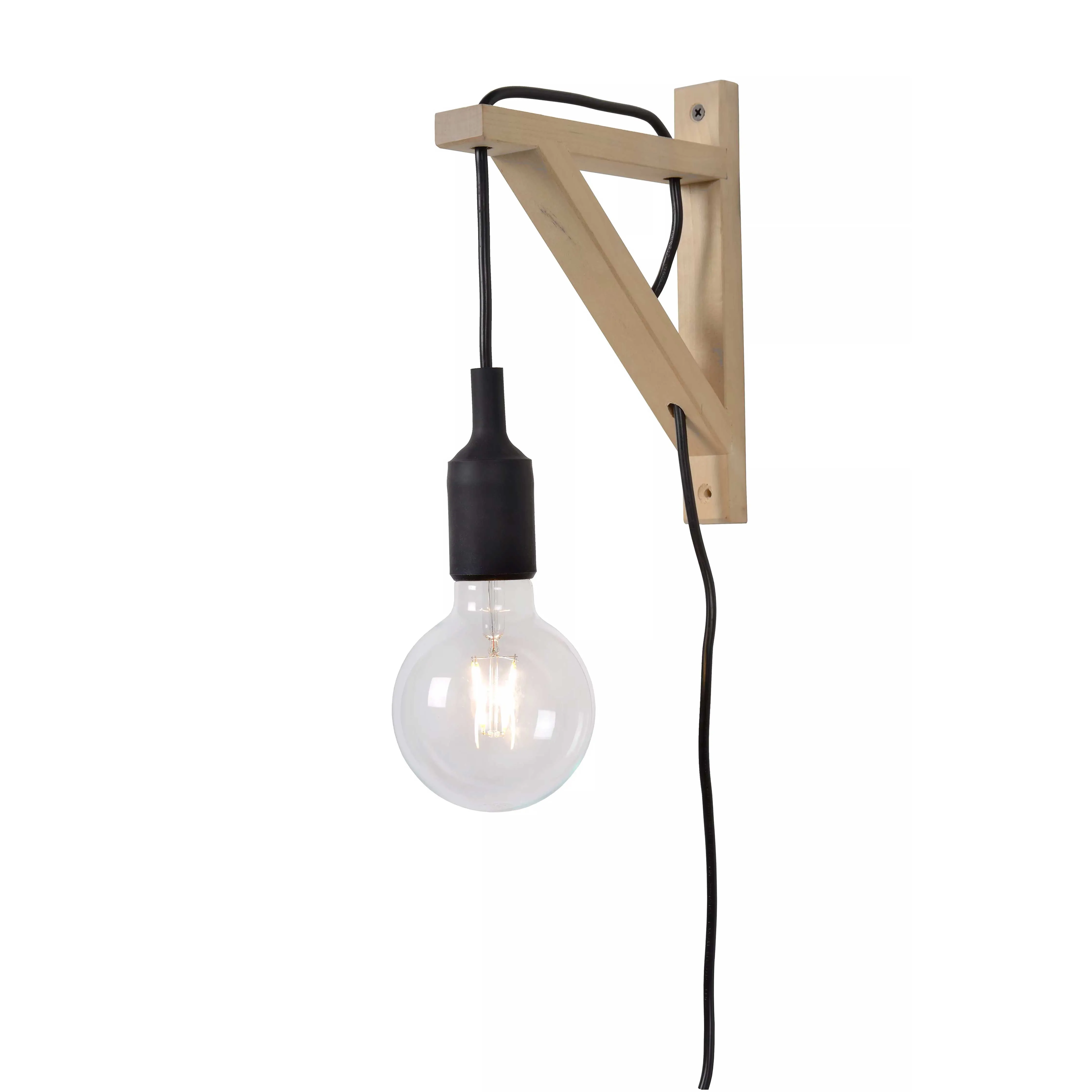 Lucide  Applique da parete con struttura in legno dal design moderno e minimalista Fix Wall - 60W