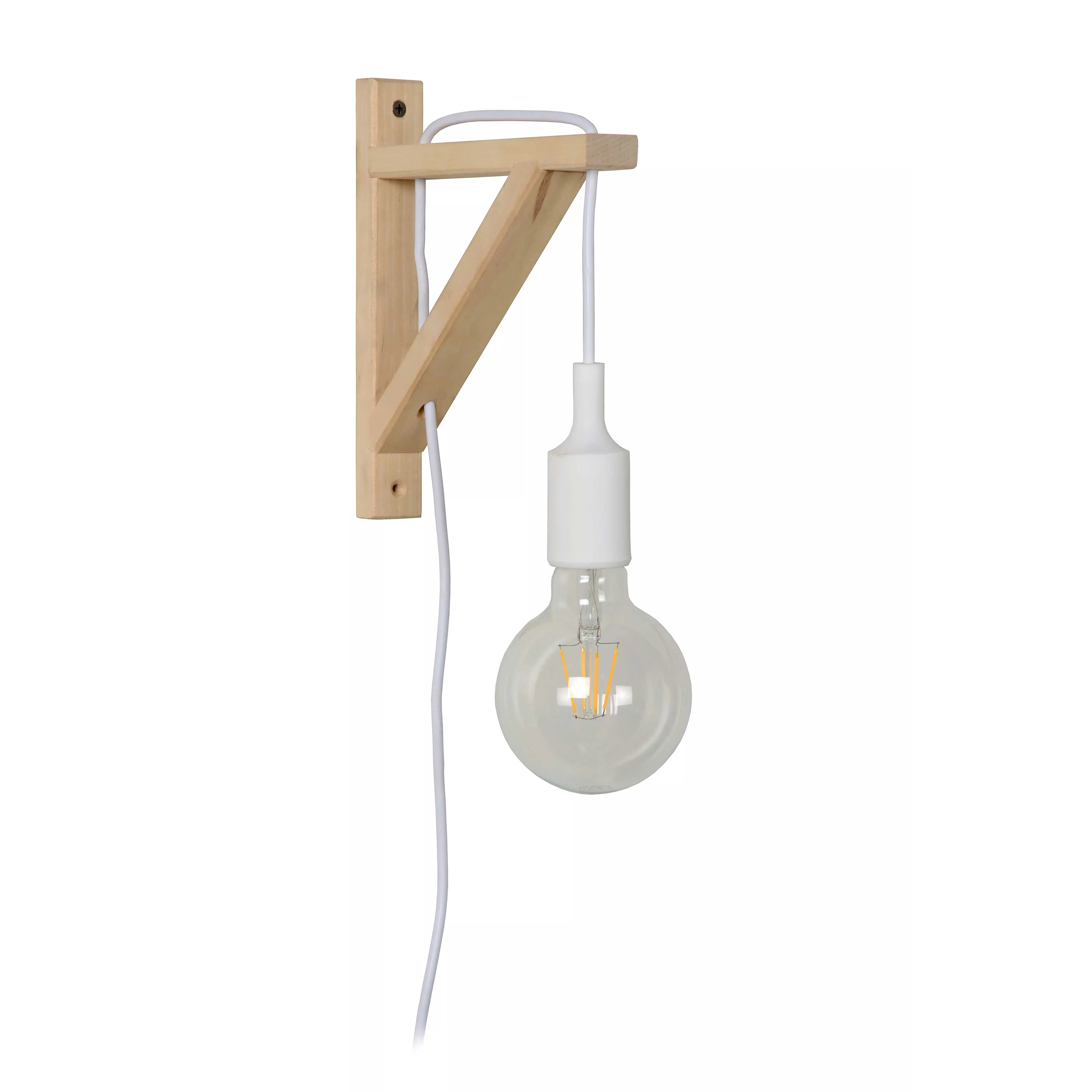 Lucide  Applique da parete con struttura in legno dal design moderno e minimalista Fix Wall - 60W