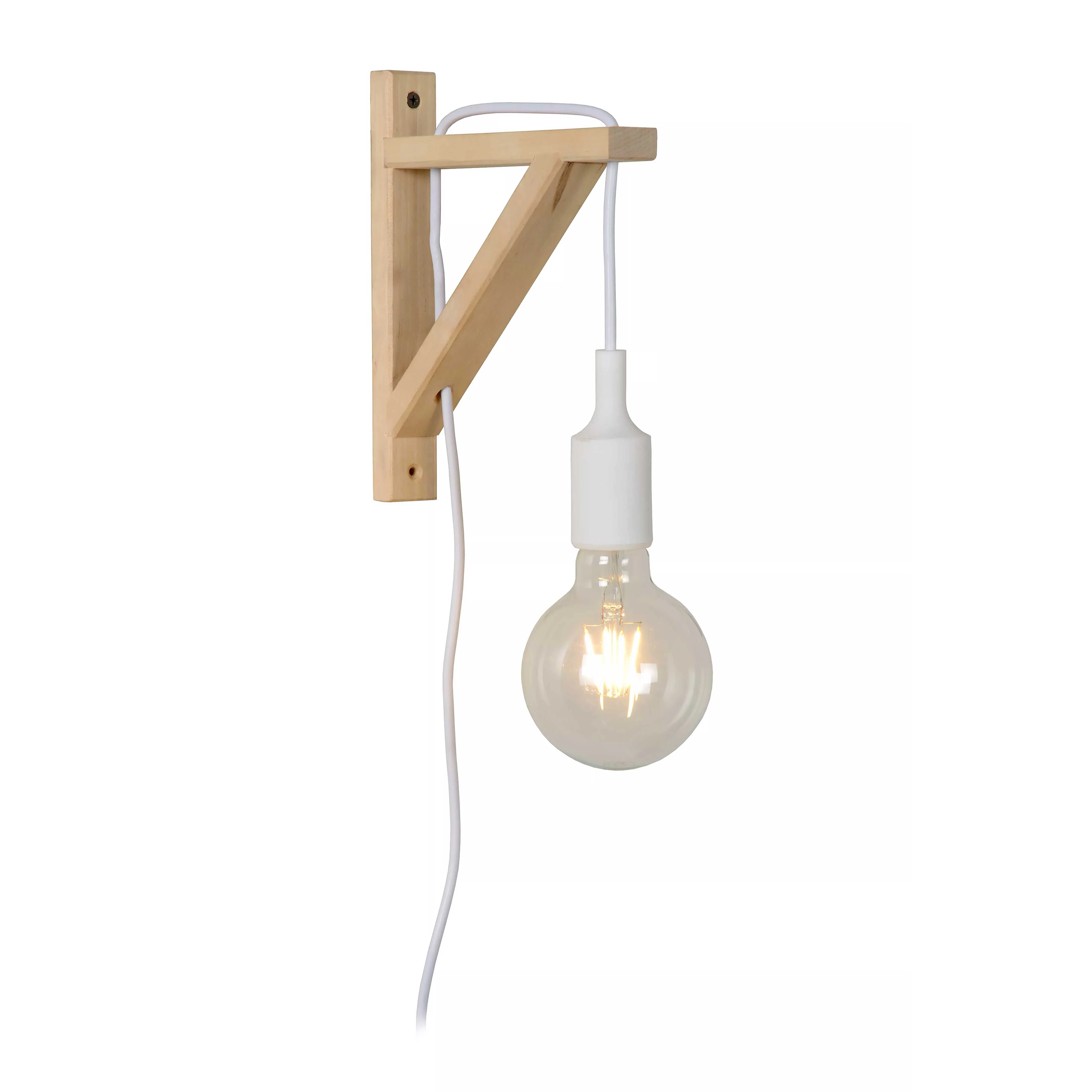 Lucide  Applique da parete con struttura in legno dal design moderno e minimalista Fix Wall - 60W