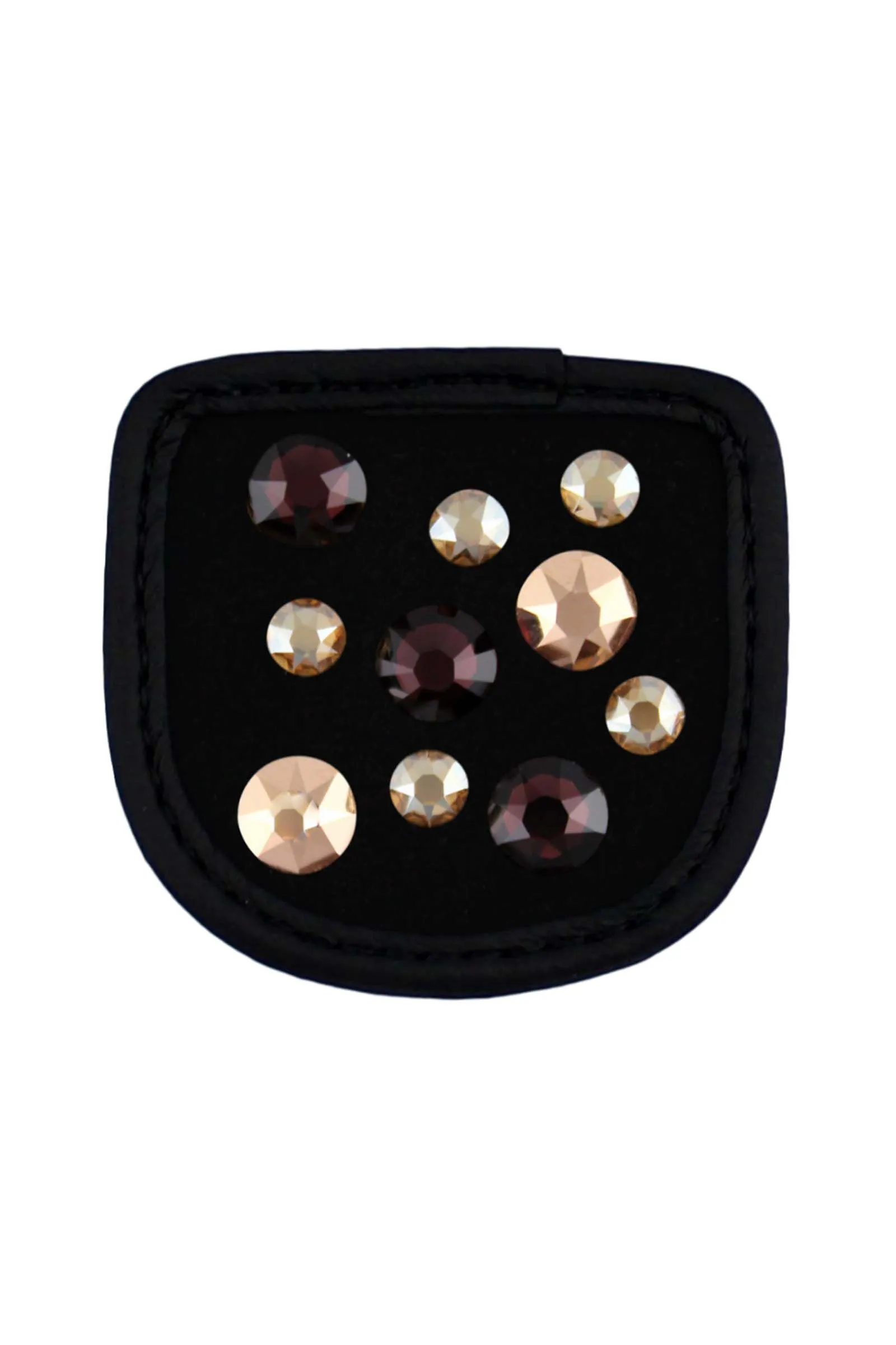 Magic Tack Toppe per guanti da equitazione Crystal Merlot Gold