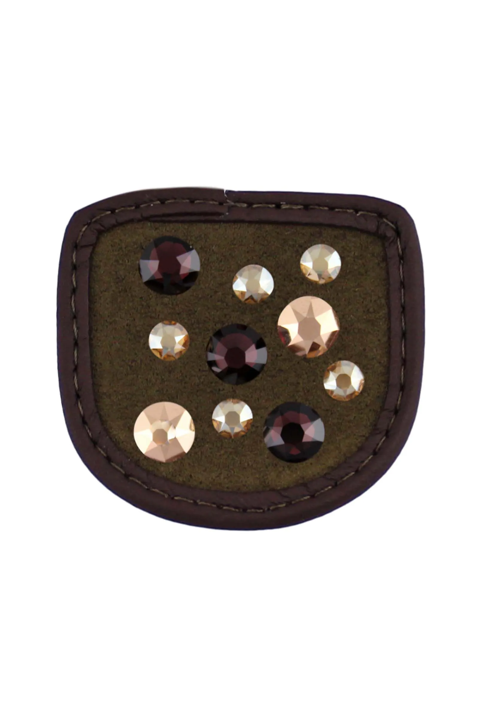 Magic Tack Toppe per guanti da equitazione Crystal Merlot Gold
