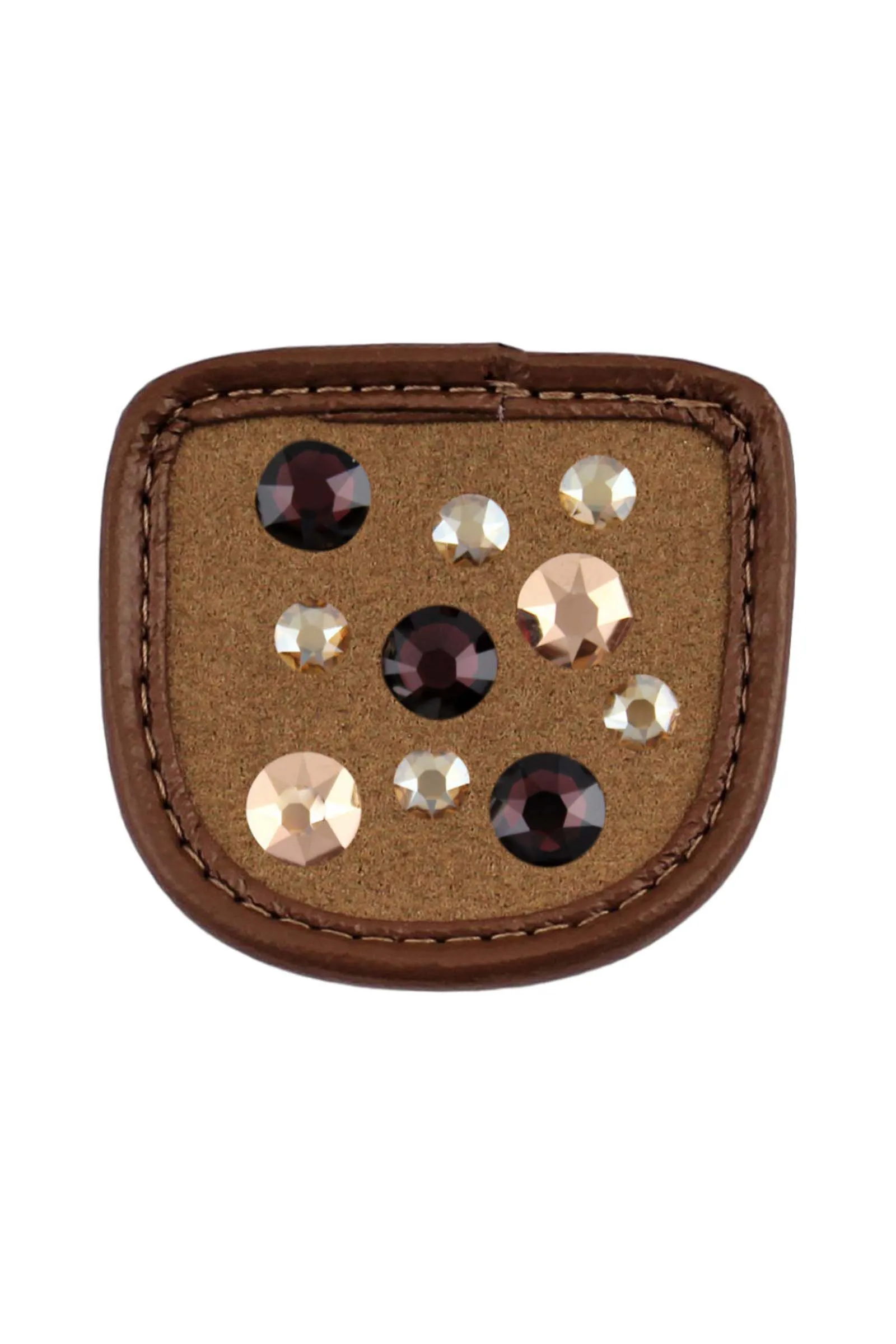 Magic Tack Toppe per guanti da equitazione Crystal Merlot Gold