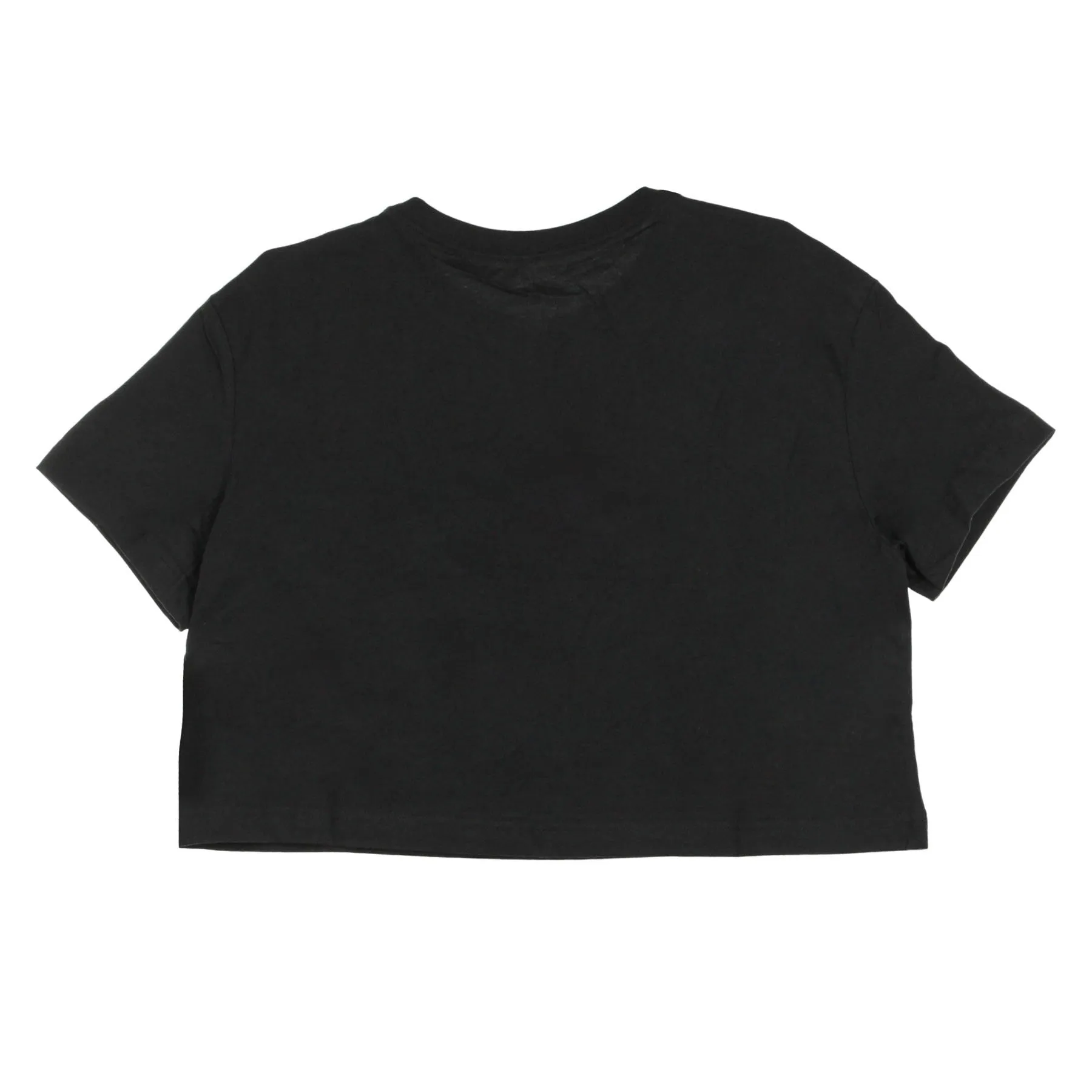 Maglietta Corta Donna Essential Crop Icon Tee Black/white