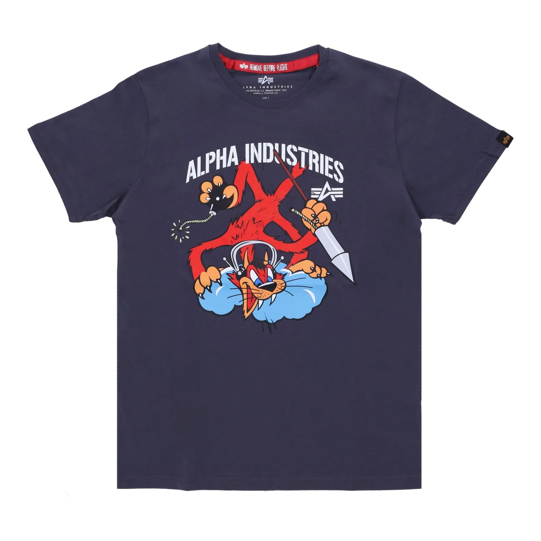 Maglietta Uomo Fighter Squadron Tee Grey/black