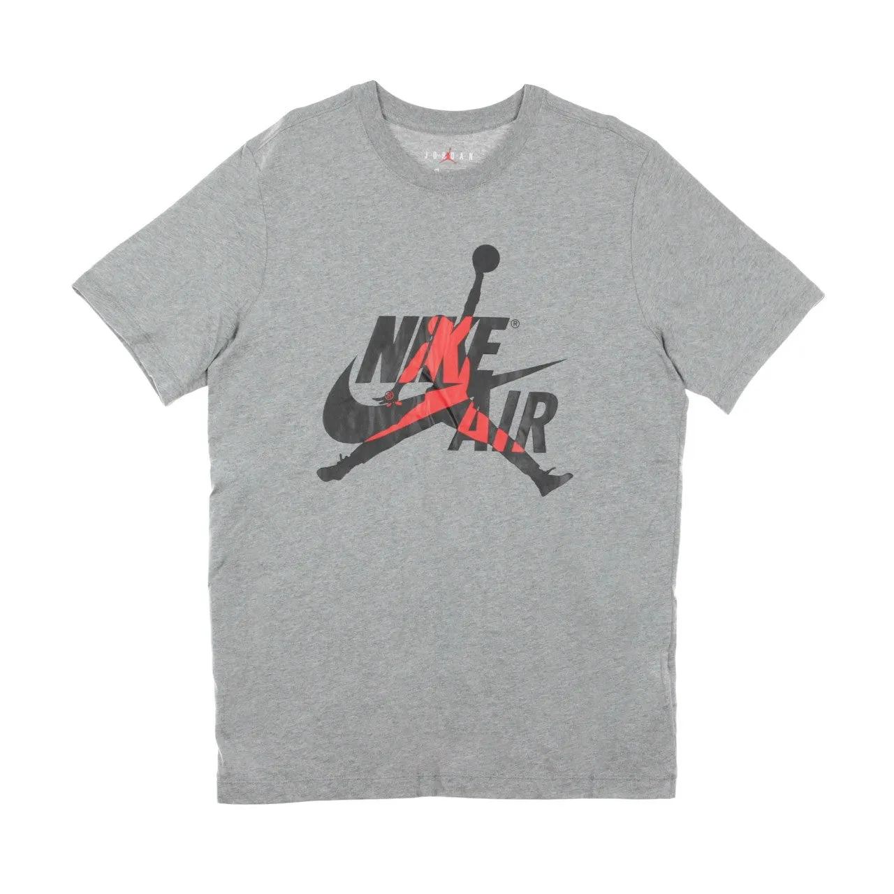 Maglietta Uomo Jm Classics Crew Carbon Heather/gym Red