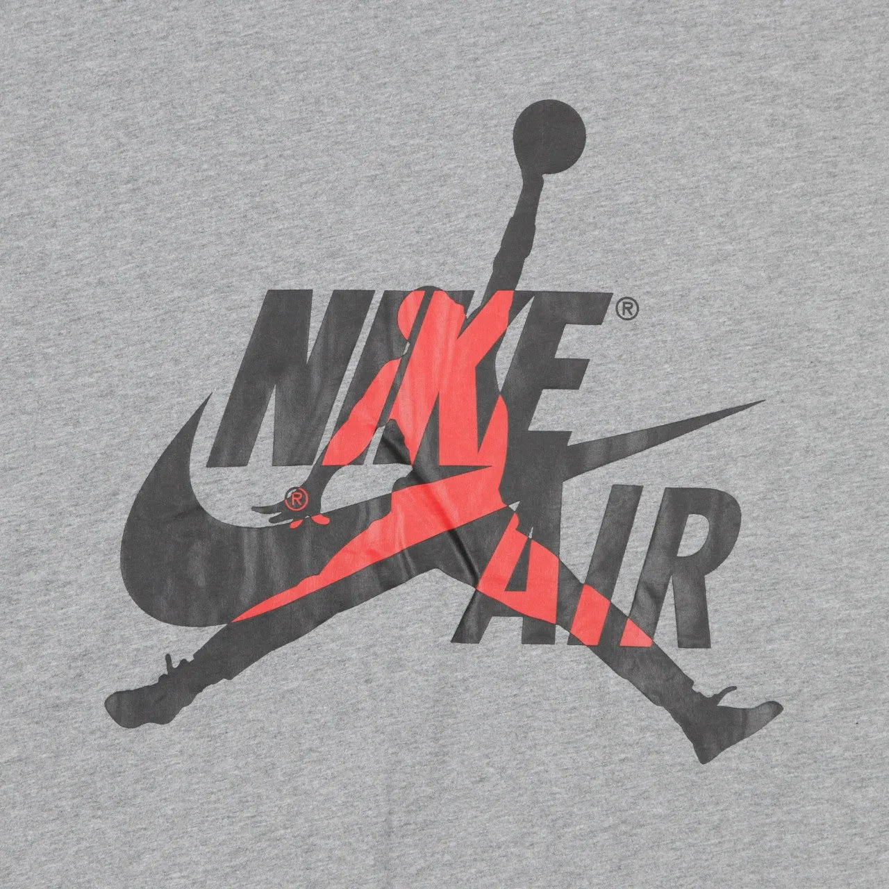 Maglietta Uomo Jm Classics Crew Carbon Heather/gym Red