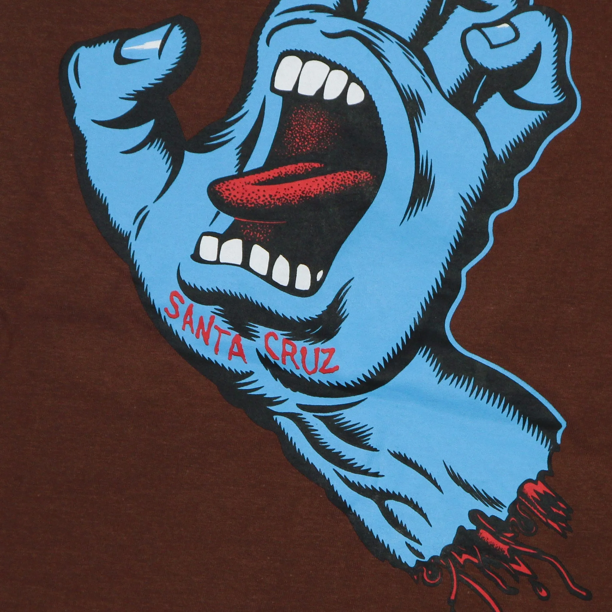 Maglietta Uomo Screaming Hand Chest Tee Sepia Brown