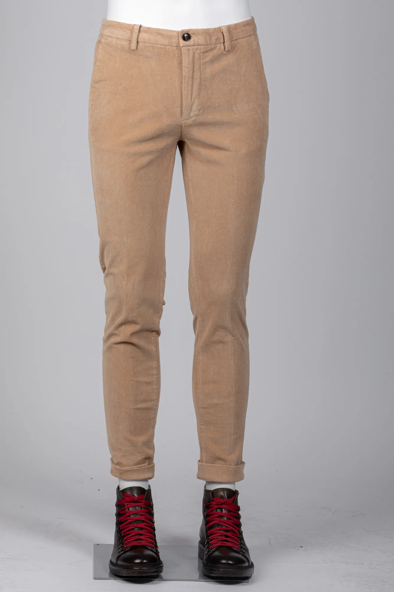 MARK UP Pantalone regular fit velluto righe c.