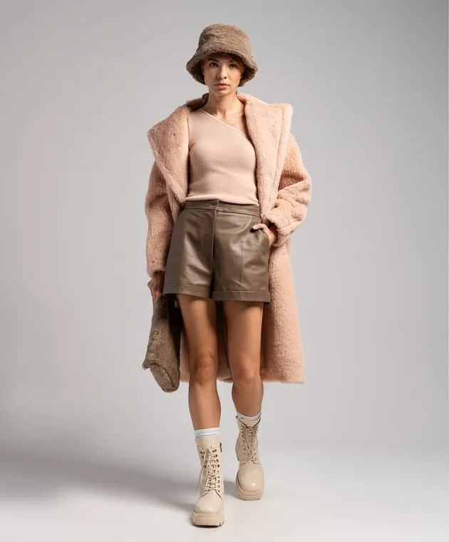 Max Mara Shorts in pelle marrone Andorra ANDORRA