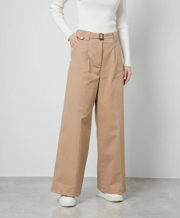 Max Mara Weekend Pantaloni a zampa Pino marrone PINO