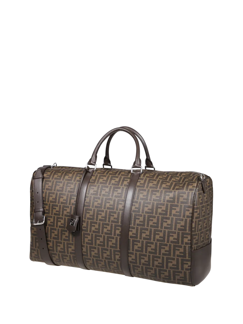 MEN FENDI BROWN POLYURETHANE BOSTON BAG