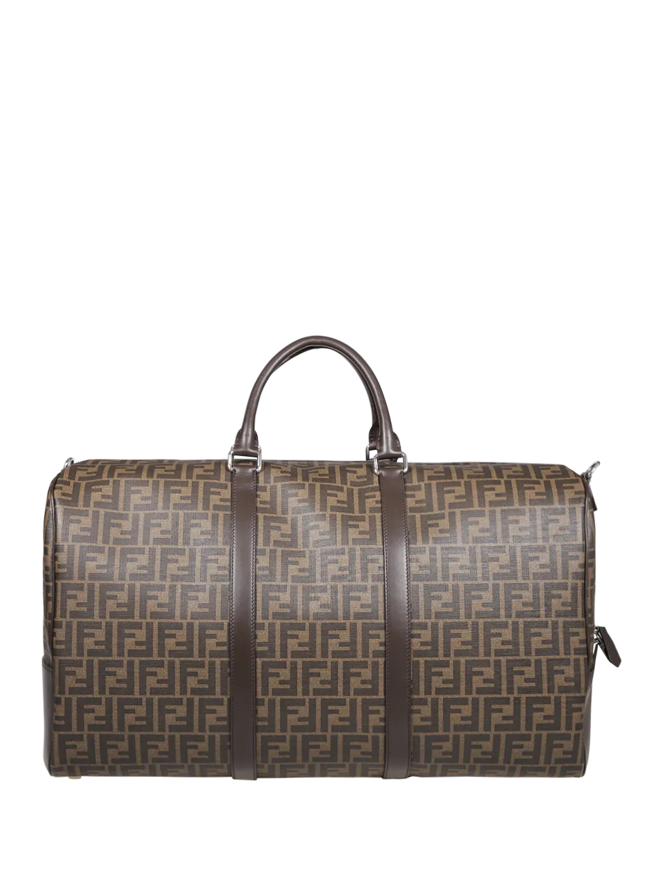 MEN FENDI BROWN POLYURETHANE BOSTON BAG