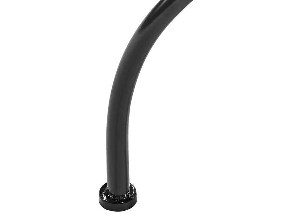 Metal Garden Bistro Table ø 60 cm Black CIVITA