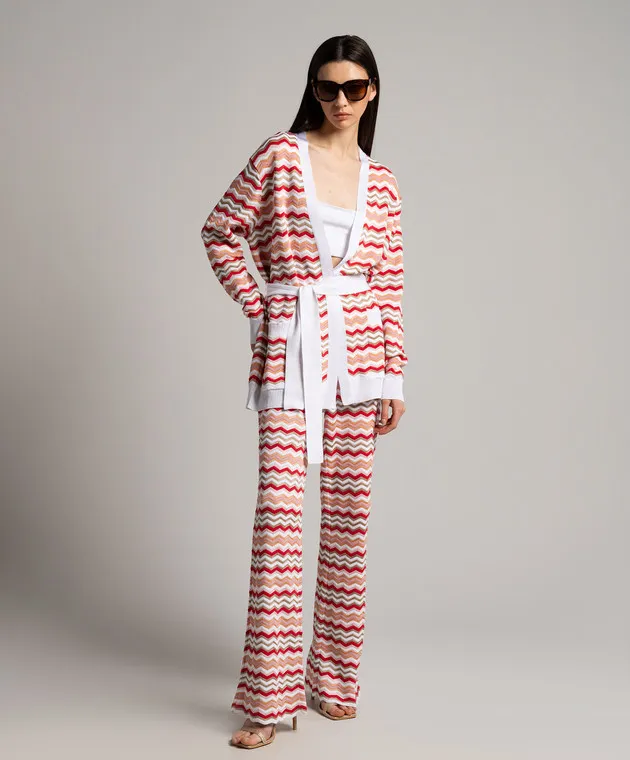 Missoni Pantaloni a zampa con fantasia geometrica DS24SI0NBK034F