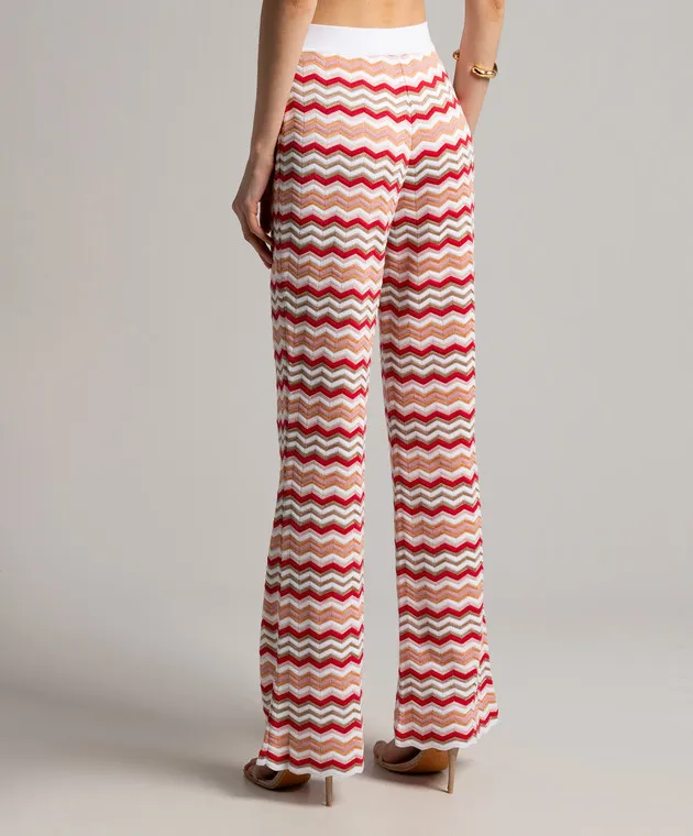 Missoni Pantaloni a zampa con fantasia geometrica DS24SI0NBK034F