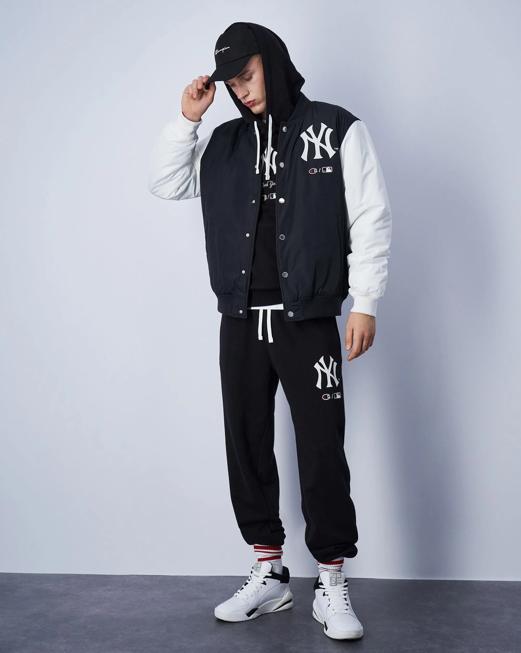 MLB Giacca Imbottita New York Yankees Nero Uomo