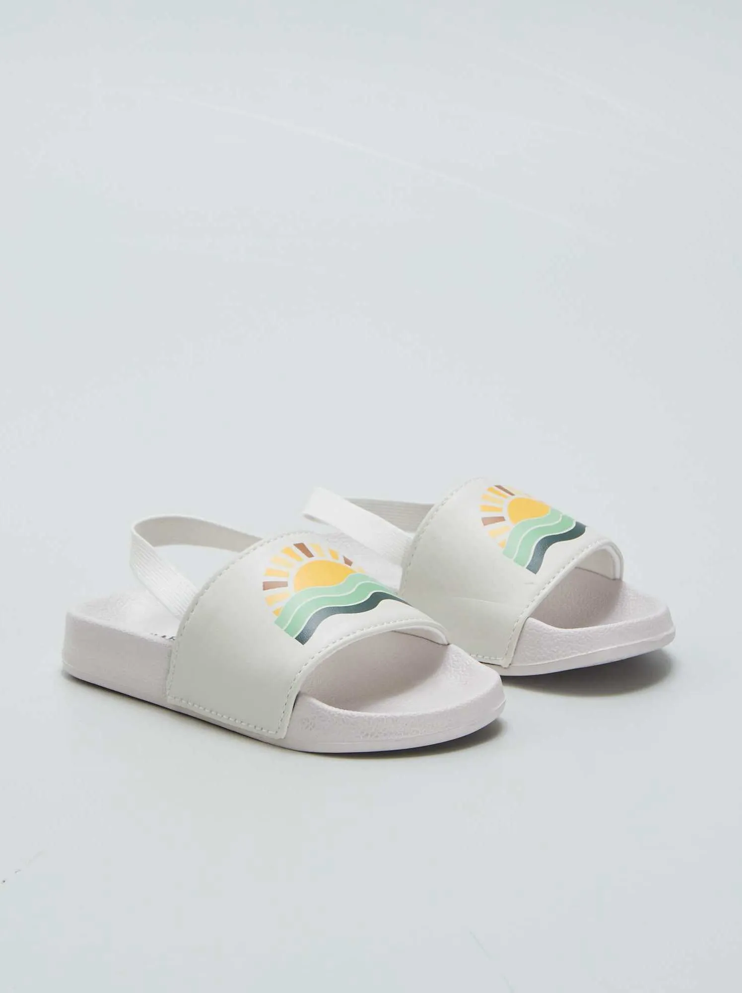 Mules da piscina elasticizzate - BEIGE