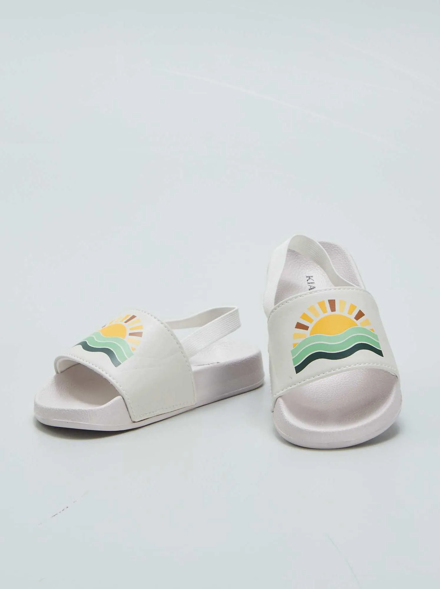 Mules da piscina elasticizzate - BEIGE