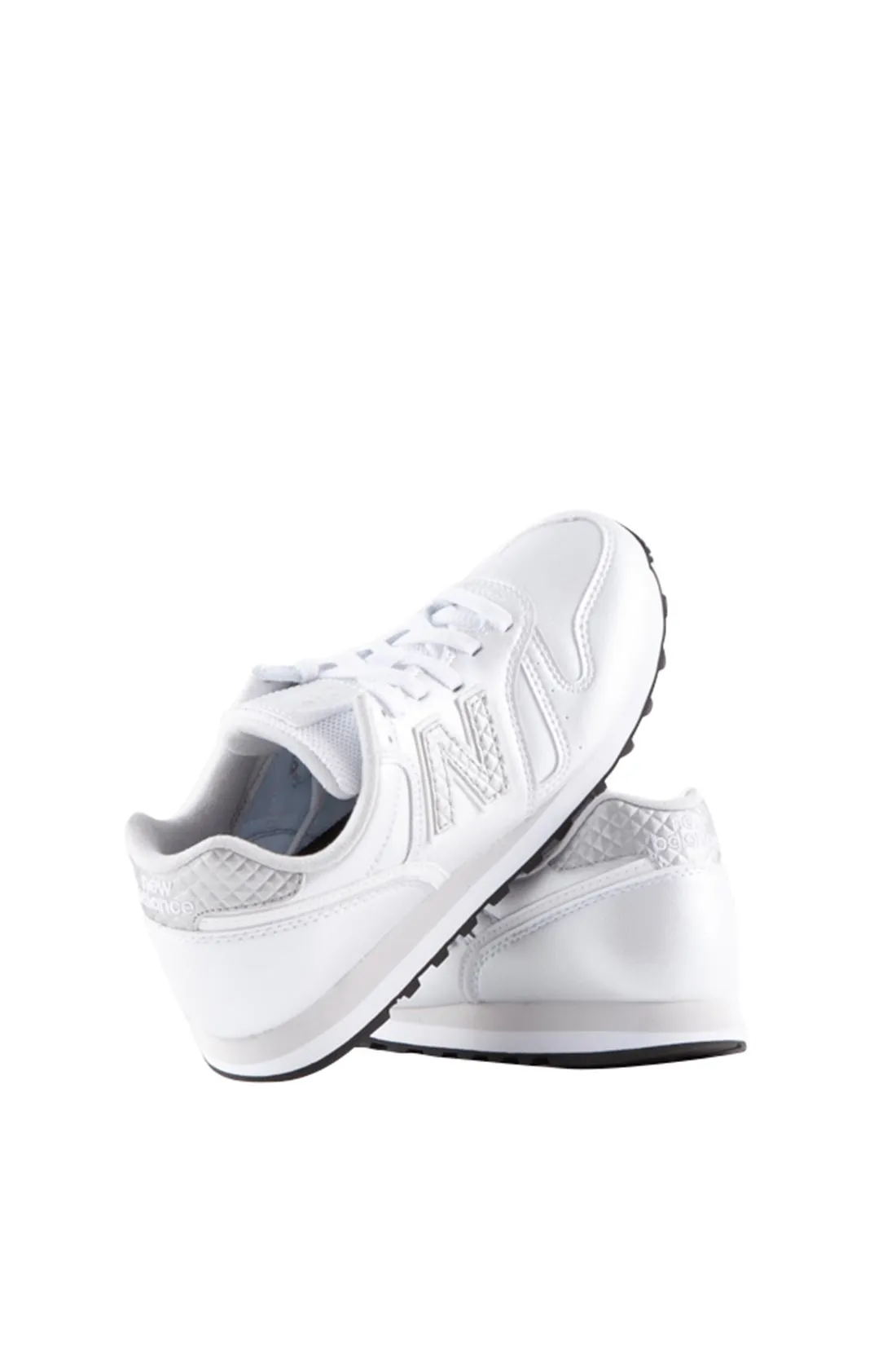 NEW BALANCE Sneakers donna 373 bianche e argento 