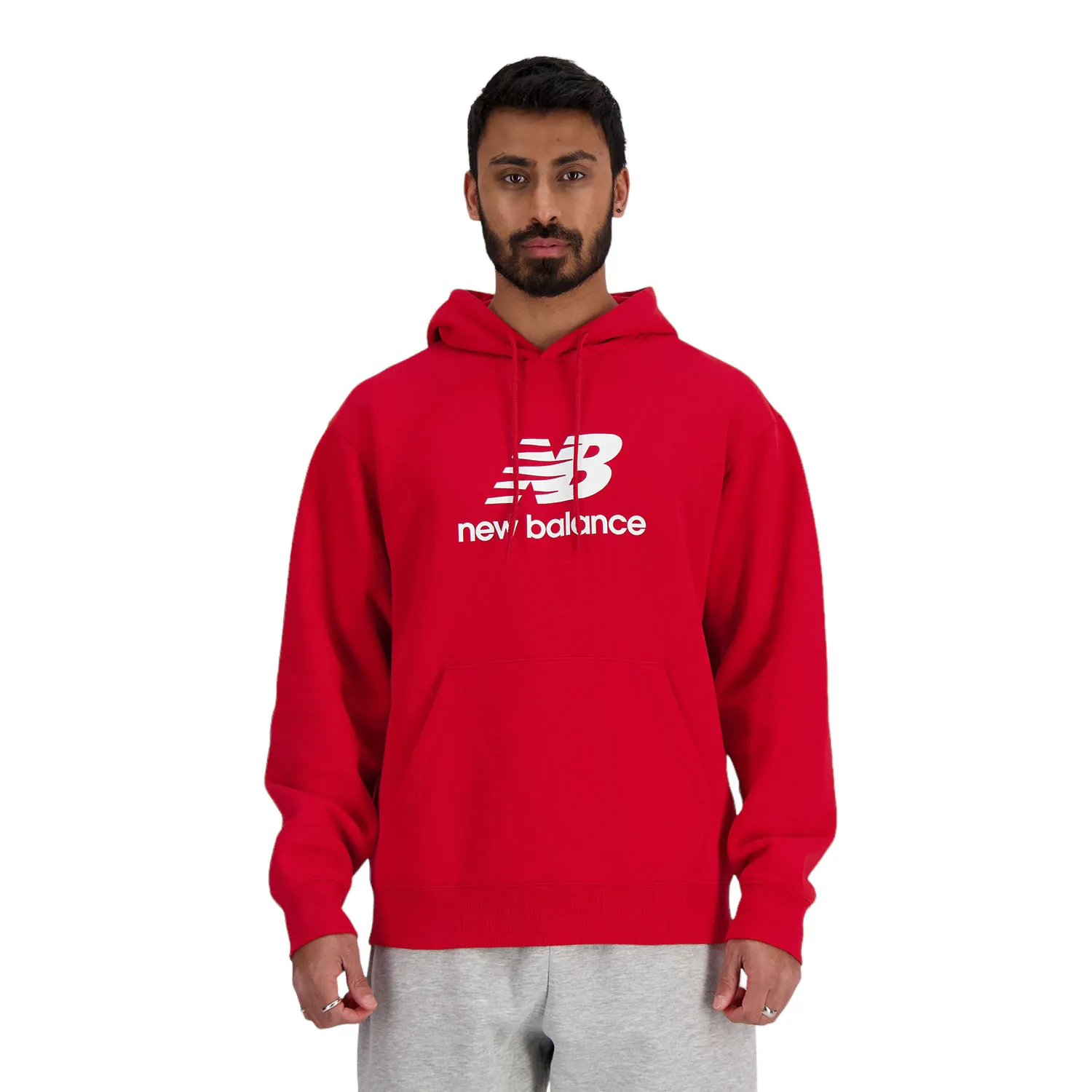 NEW BALANCE STACKED LOGO FRENCH TERRY HOODIE