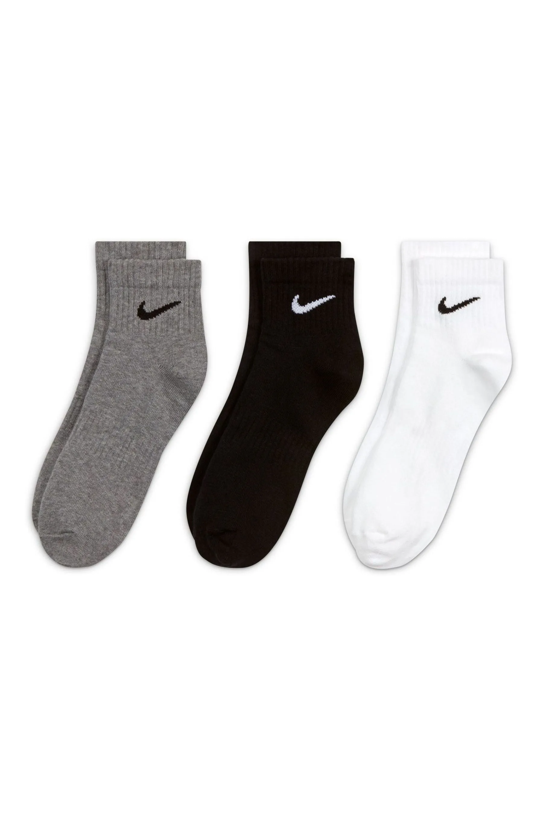 Nike - Calzini alla caviglia imbottita leggera 3 Confezione