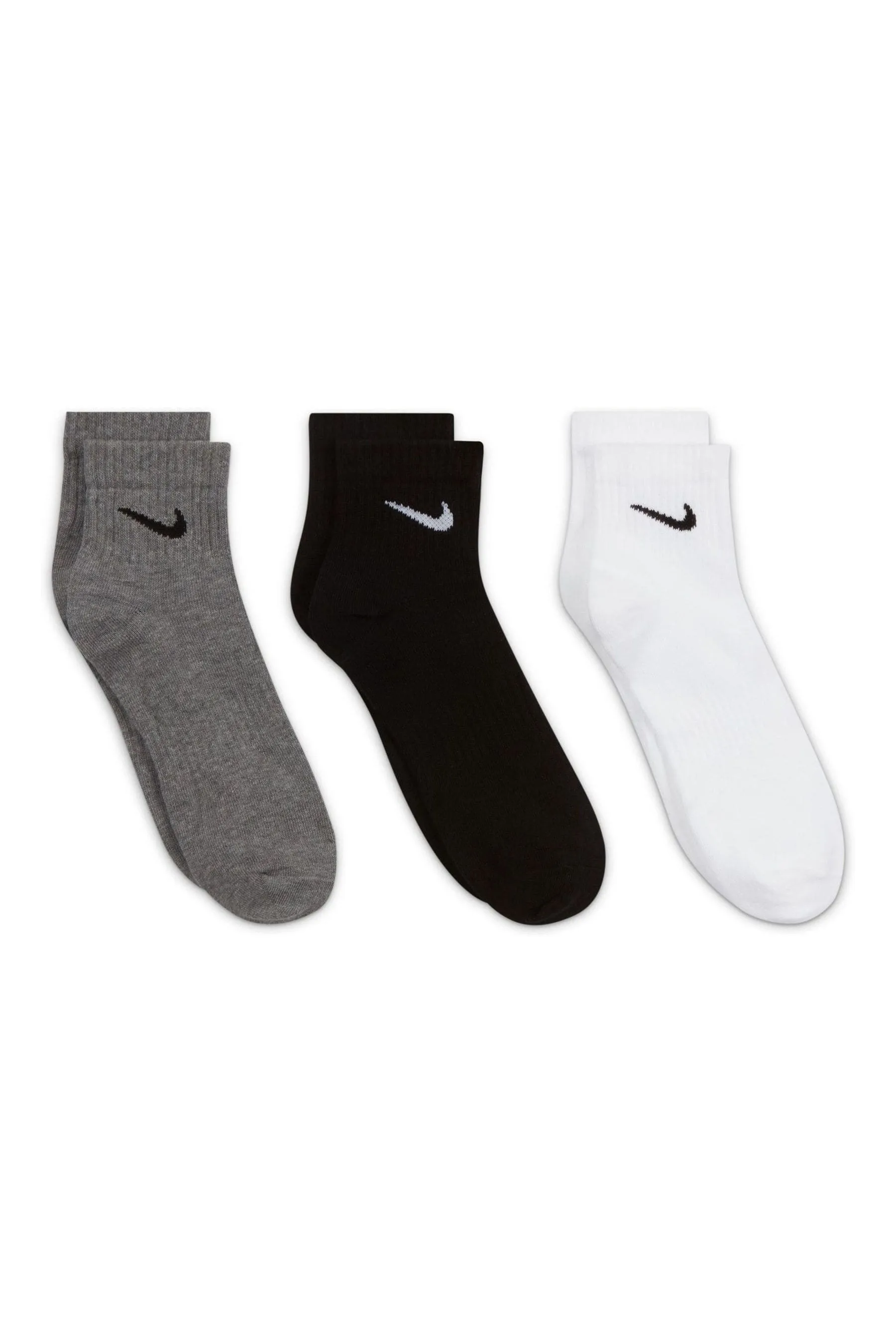 Nike - Calzini alla caviglia imbottita leggera 3 Confezione