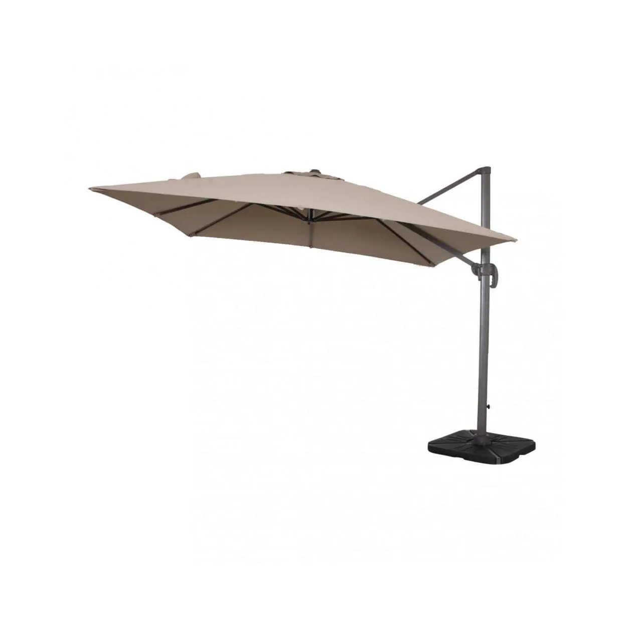 OMBRELLONE SATURNO TAUPE P/L 3 X 4 TELO TORTORA - TAUPE