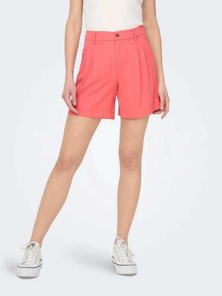 OnlLaura Hw Pleat Shorts - Bermuda Relaxed Fit