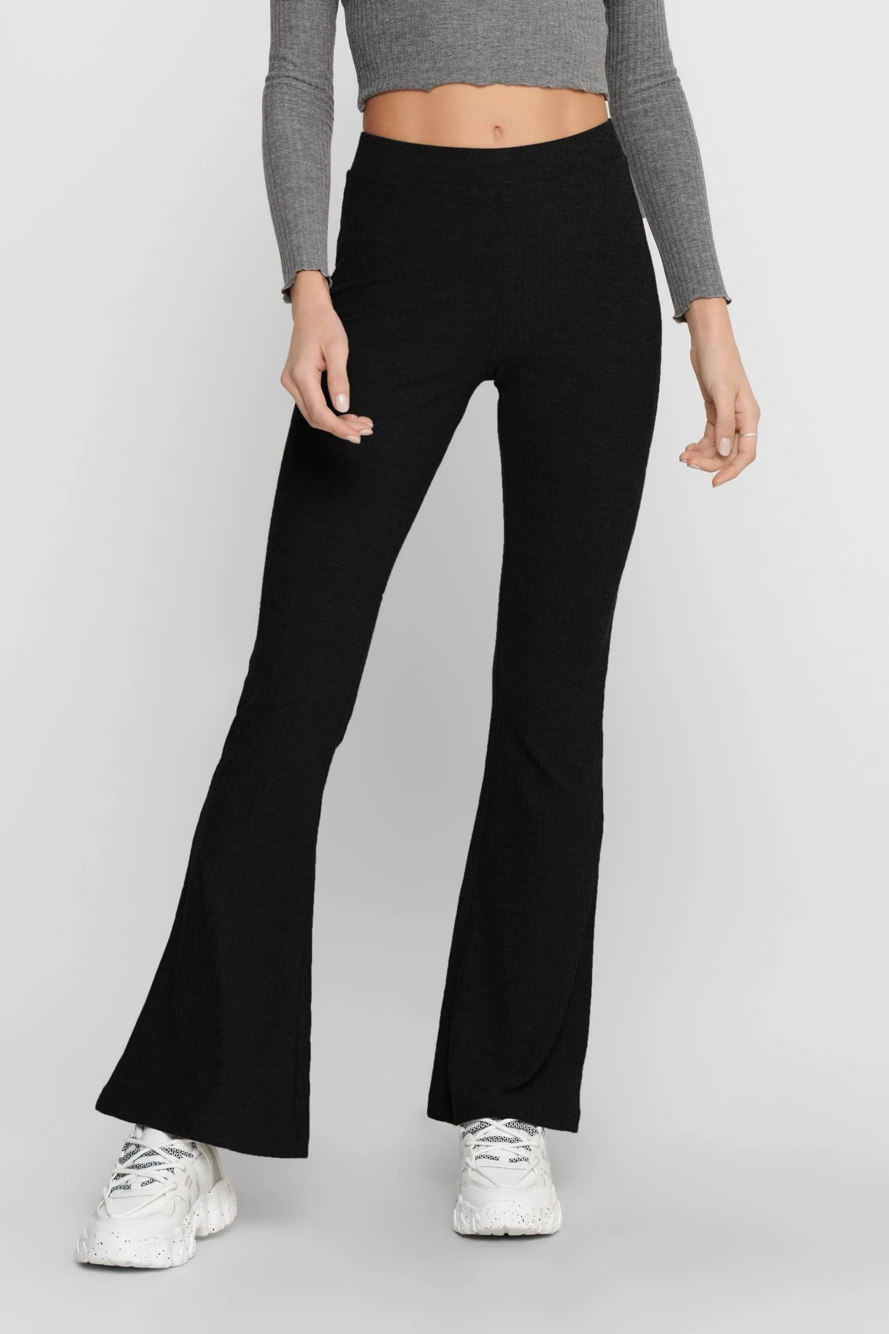 ONLY - Pantaloni a zampa in jersey