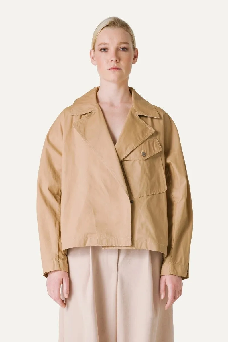 OOFWEAR Trench corto in gabardina