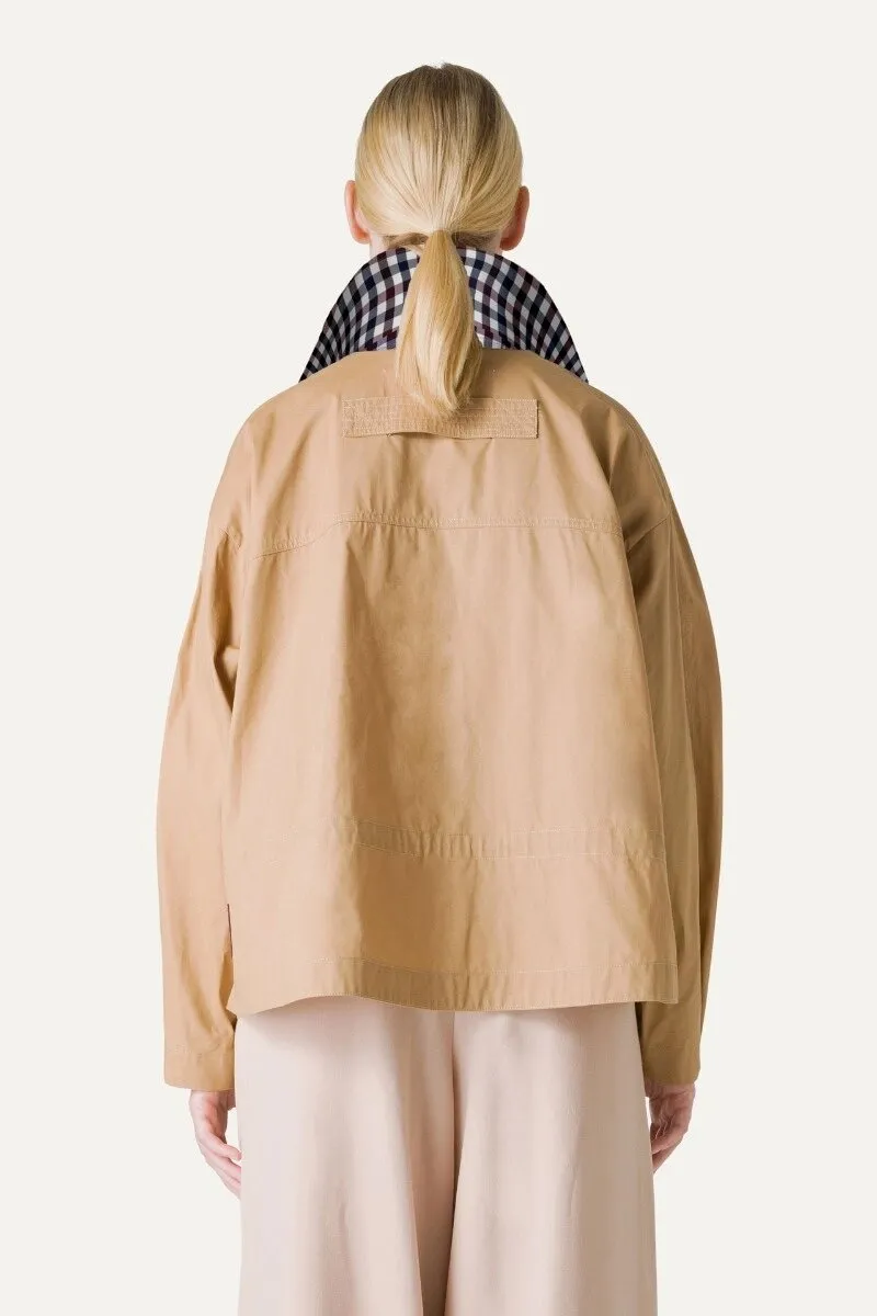 OOFWEAR Trench corto in gabardina