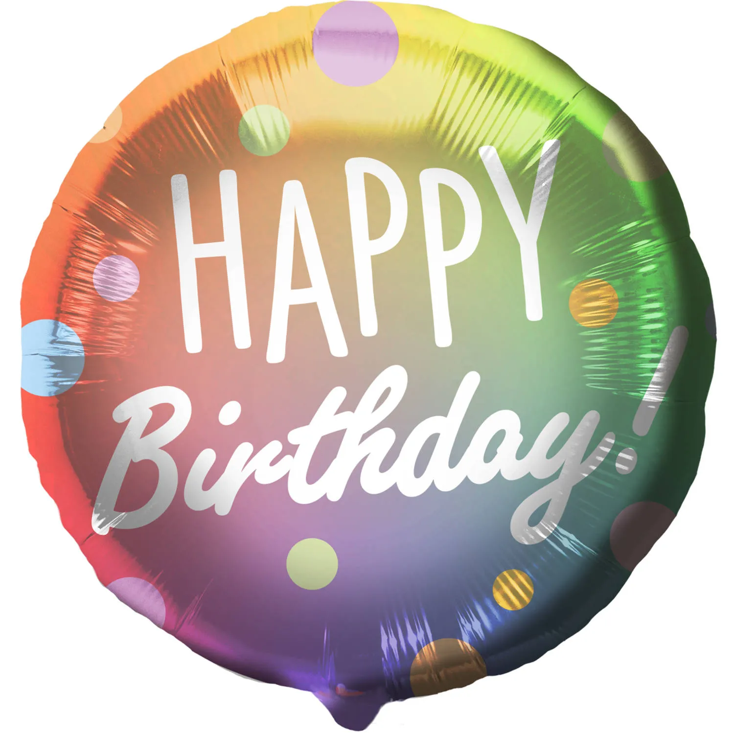 Palloncino Buon Compleanno a pois Ombre 45cm
