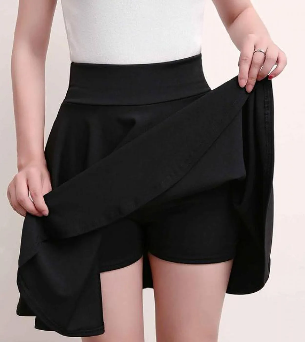 Pantaloncini Gonne Donna 2023 Summer Fashion School Style Gonna a vita alta a pieghe estetica mini rossa nera femminile