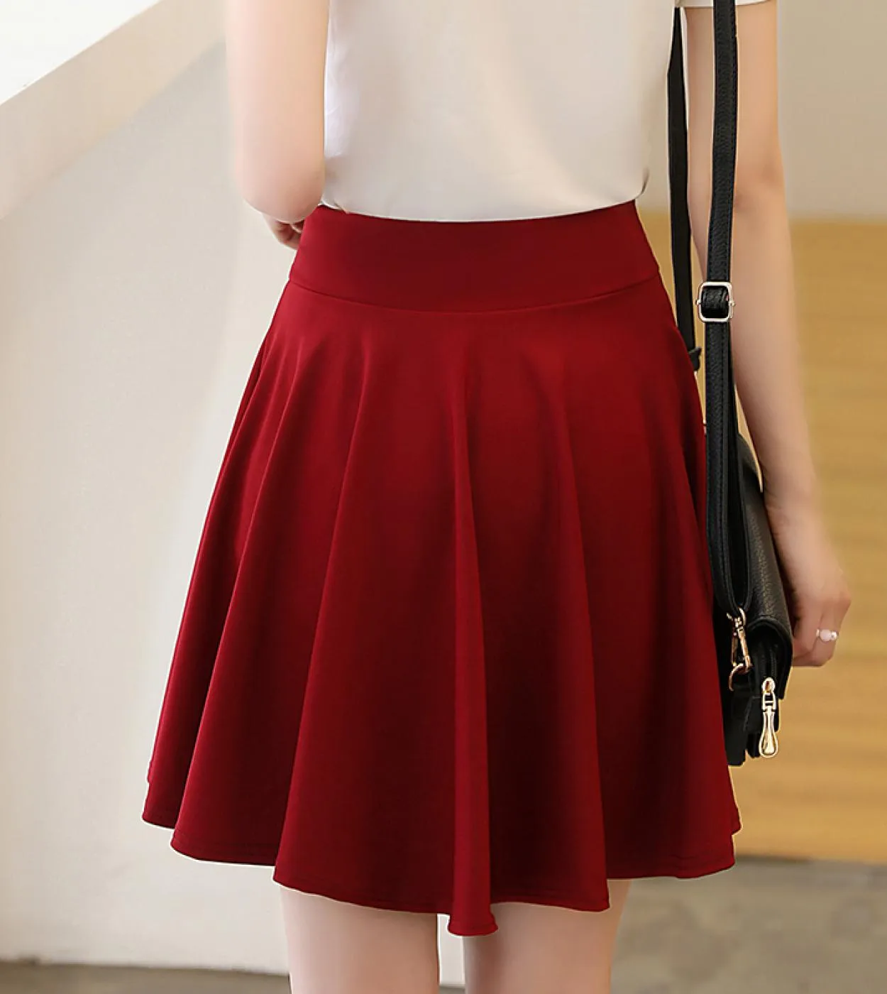 Pantaloncini Gonne Donna 2023 Summer Fashion School Style Gonna a vita alta a pieghe estetica mini rossa nera femminile