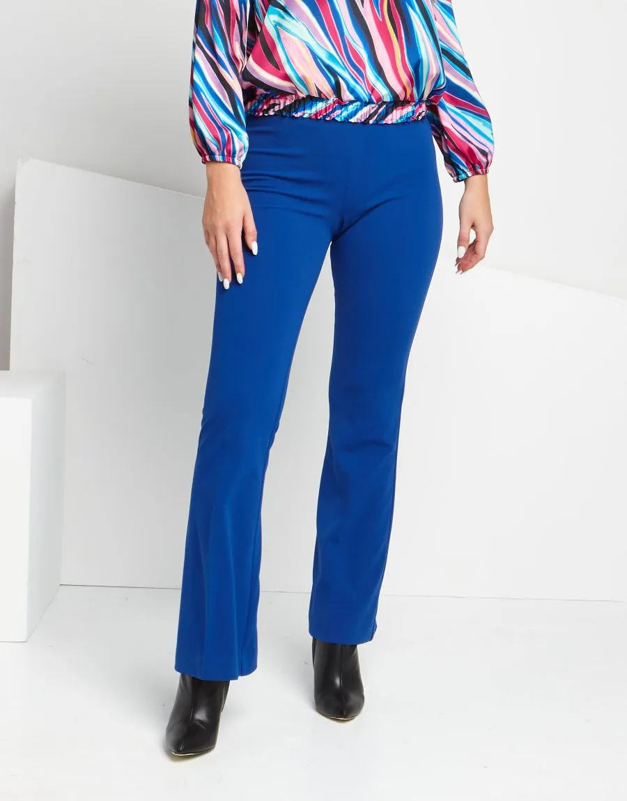 Pantalone a zampa bluette