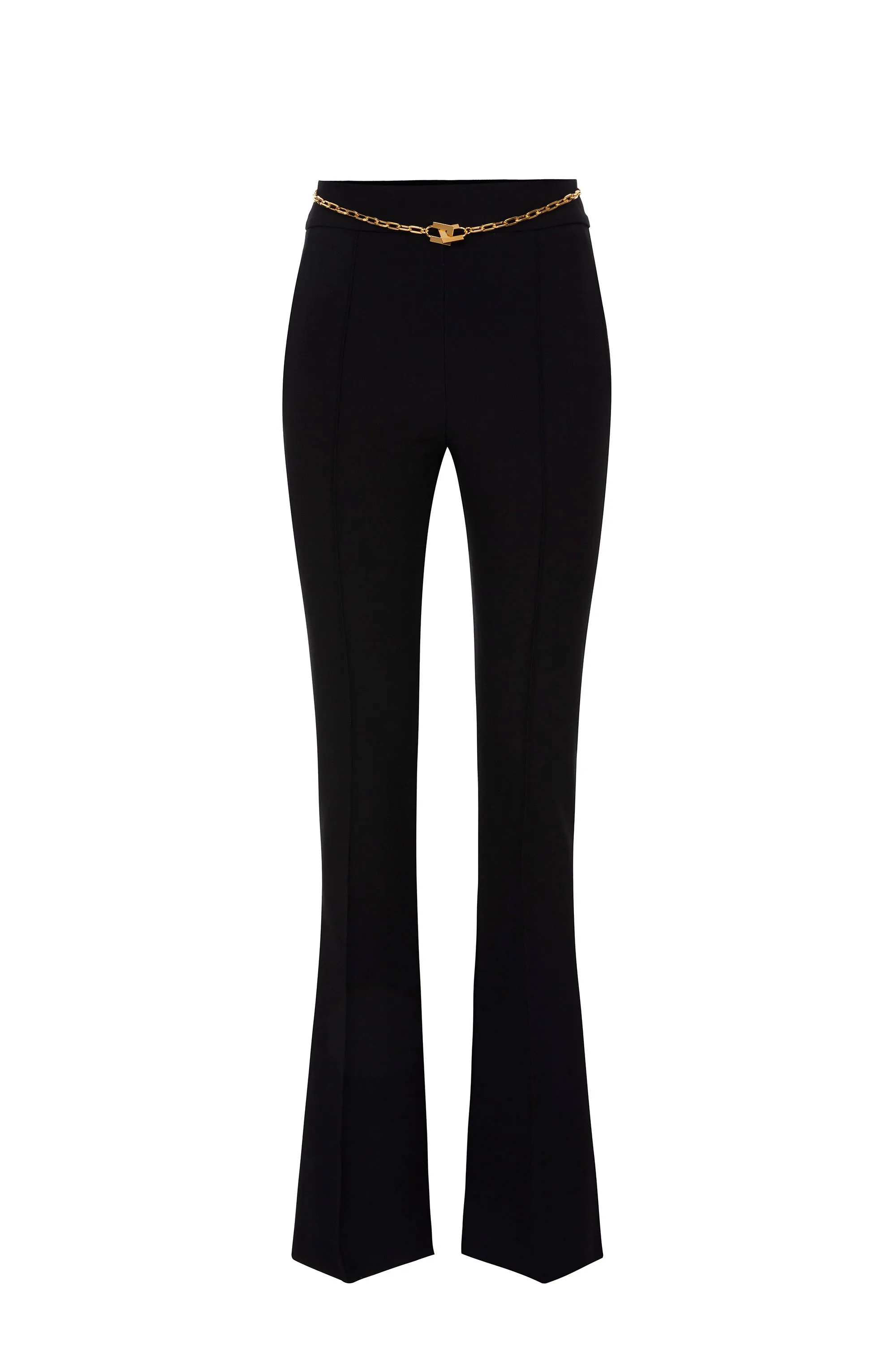 Pantalone a zampa con catena