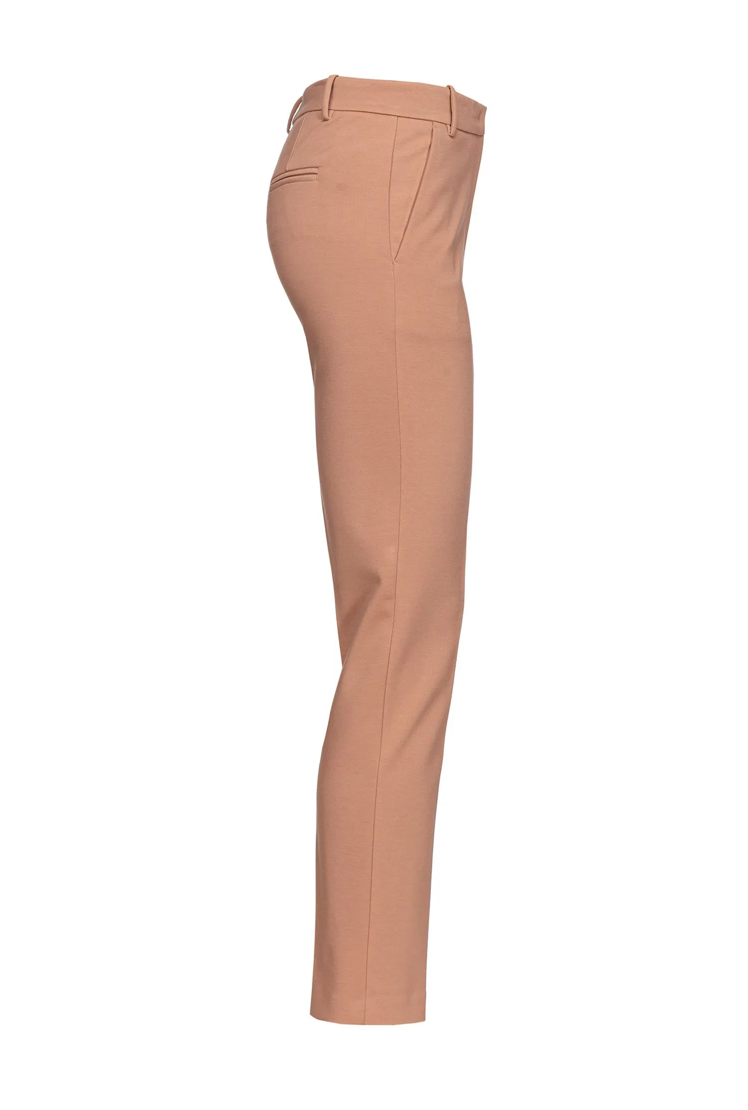 PANTALONE "BELLO" CIGARETTE FIT CAMMELLO