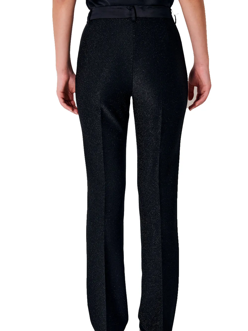 Pantalone Zampa Lurex - Nero