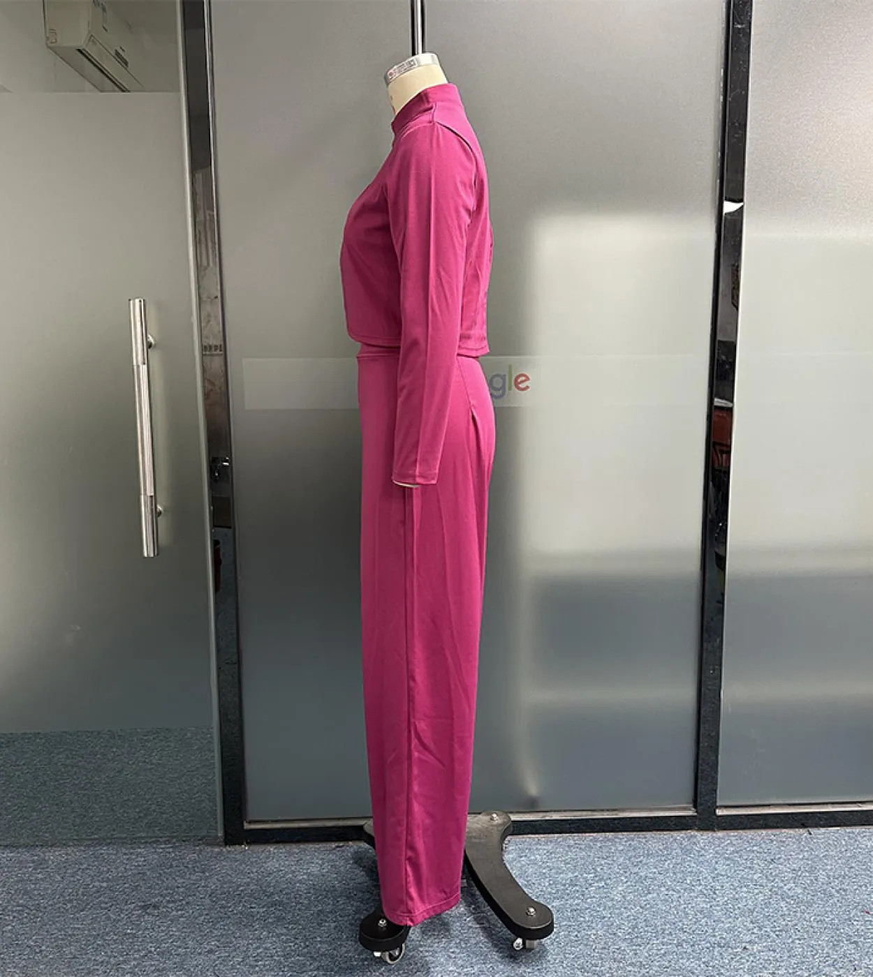 Pantaloni a gamba larga Top Due pezzi Pantaloni a gamba larga Set a due pezzi Pantaloni a gamba larga Top Set Set di pantaloni