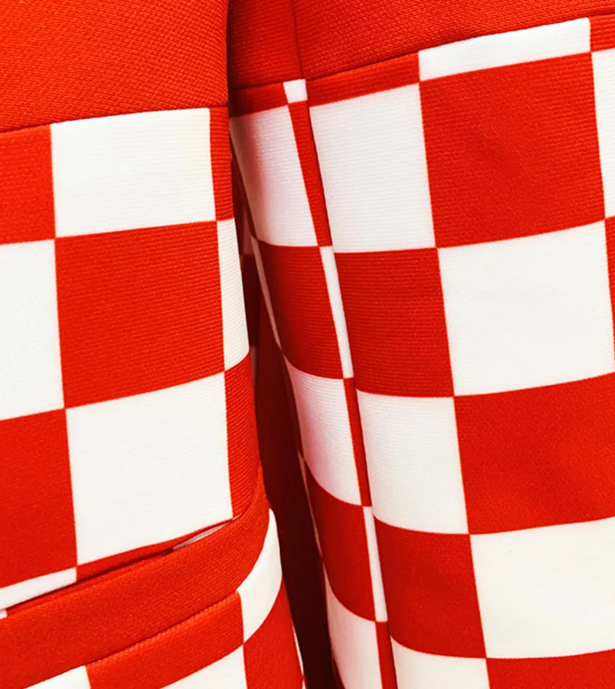 Pantaloni Blazer di alta qualità Abiti da donna Elegante Elegante 2022 Nuovo abito da sfilata di design Pantaloni a zampa rossa